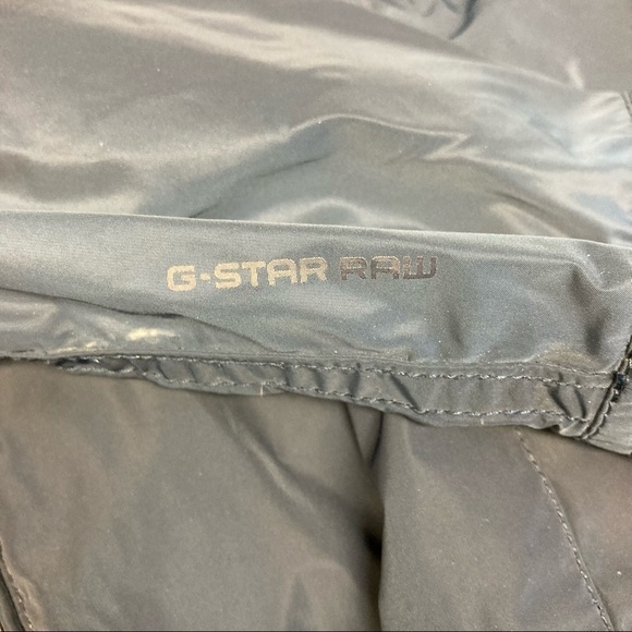 G-STAR RAW Sz M Overshirt Raincoat Wind Breaker Hooded Jacket - Picture 12 of 13